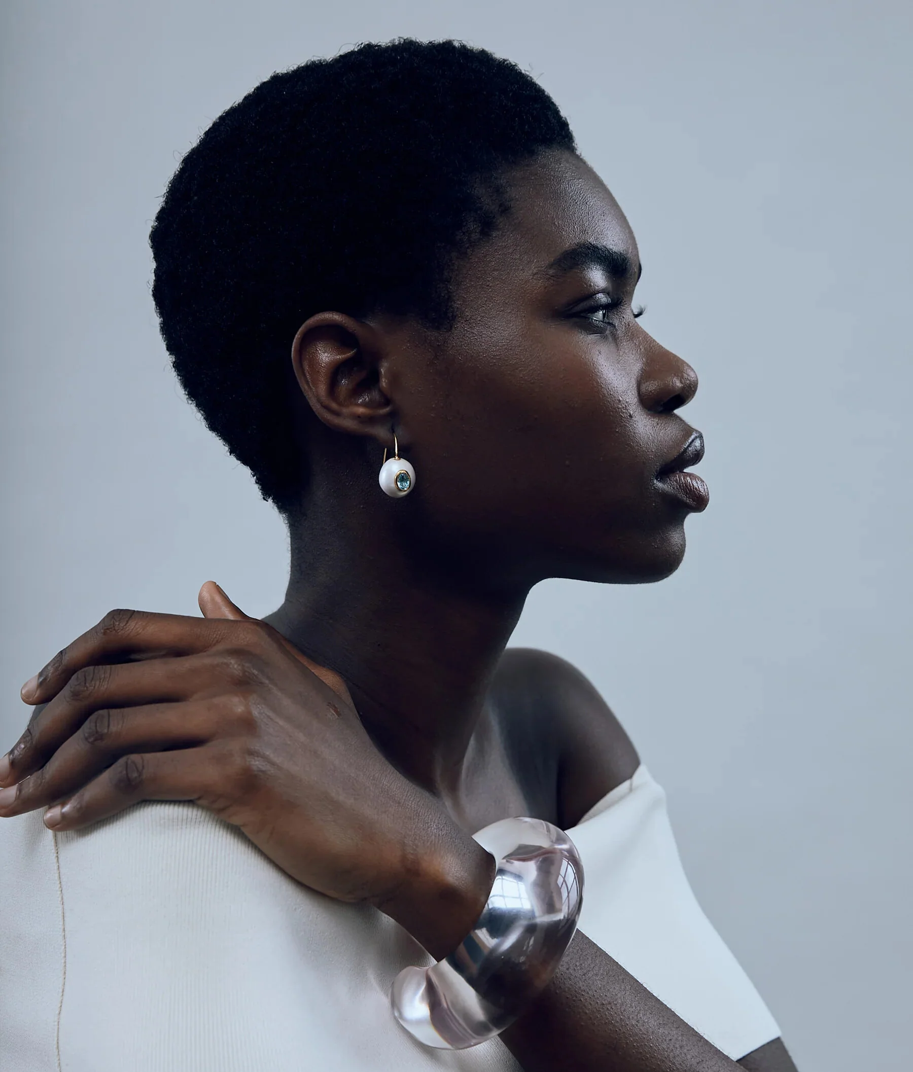 Lizzie Fortunato Arc Cuff | Lilac - Image 3
