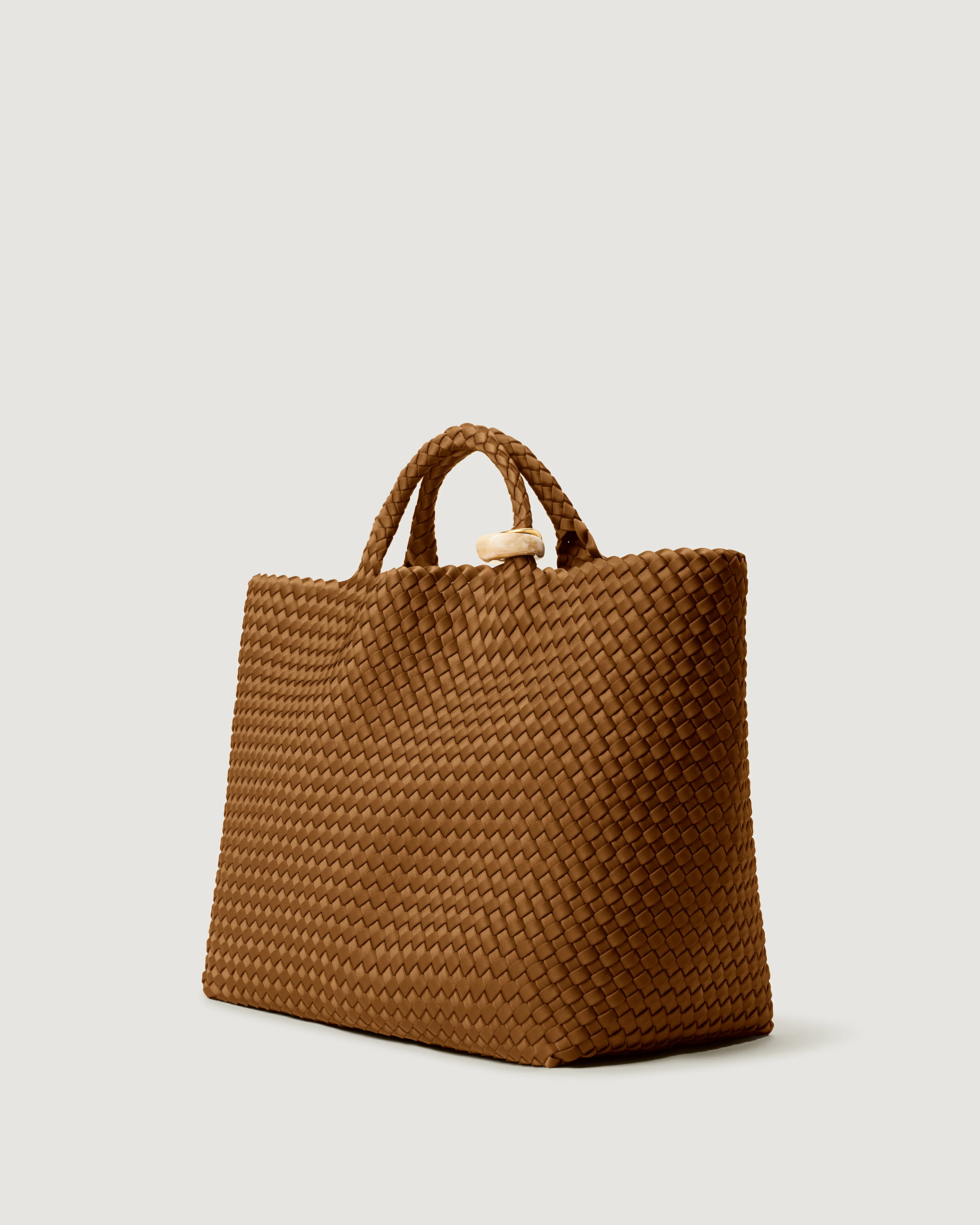 St. Barths Large Tote Beads | Teak - Image 4