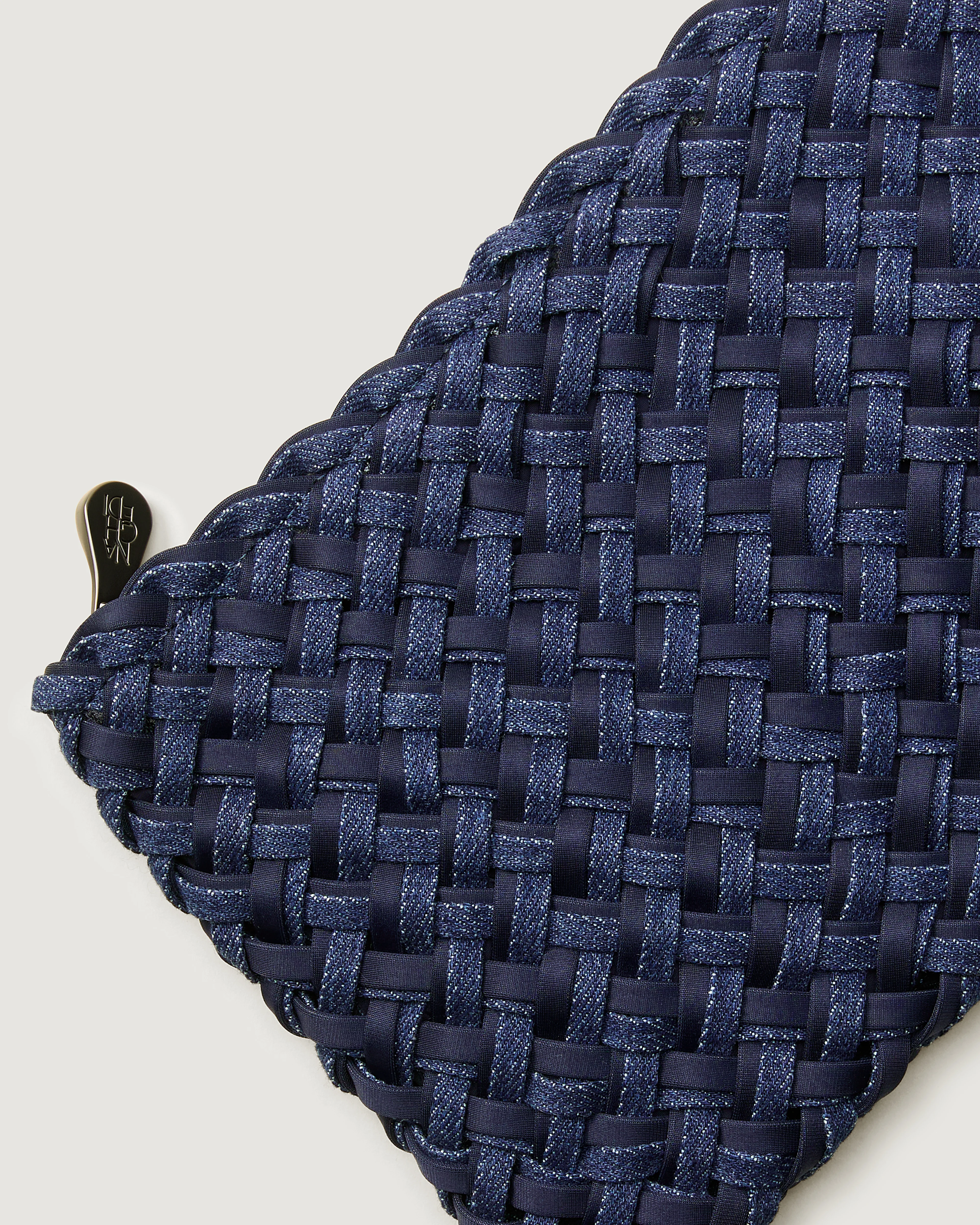 St. Barths Medium Tote Double Weave Denim | Indigo - Image 3