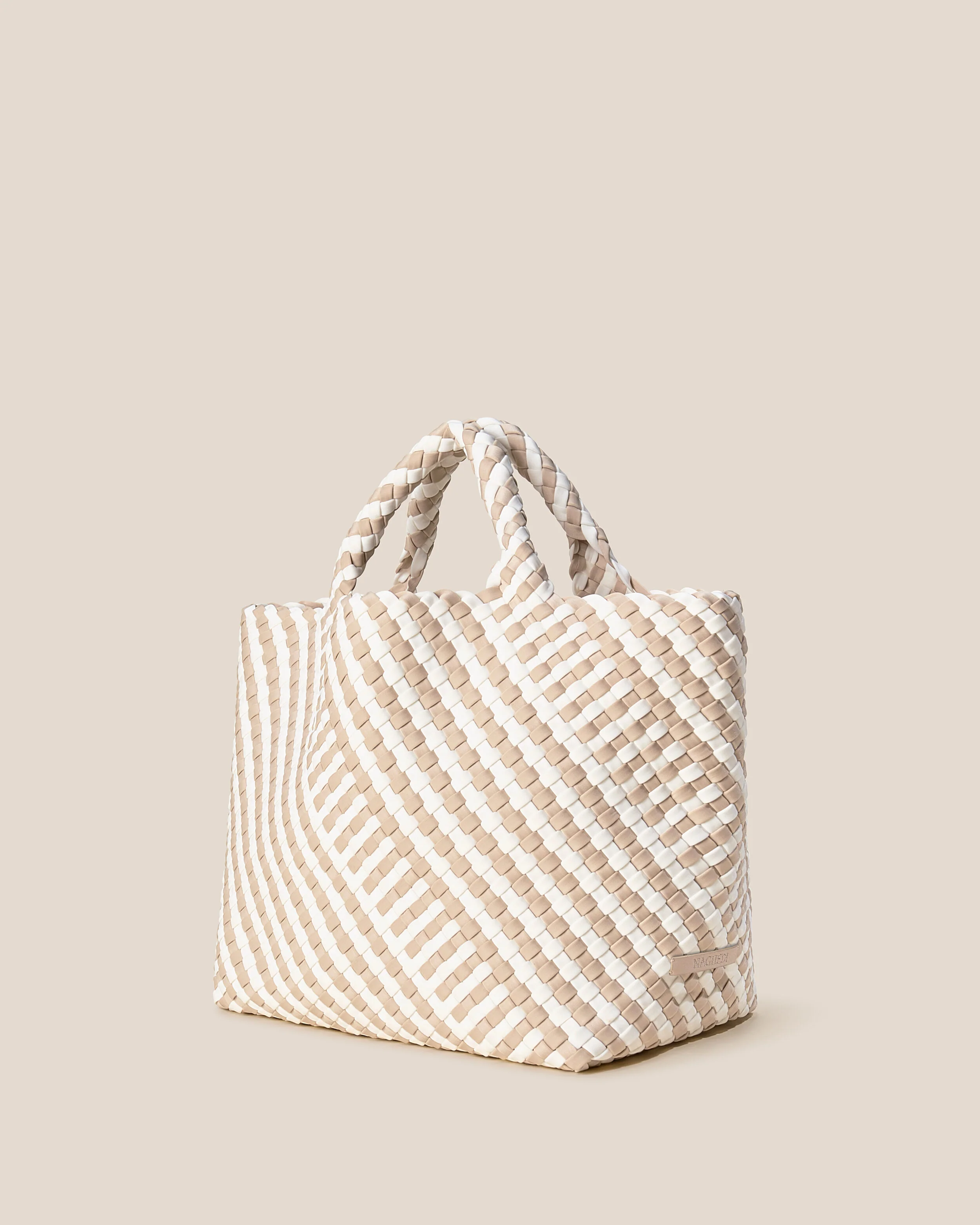 St. Barths Medium Tote Striped Geo | Mykonos - Image 4