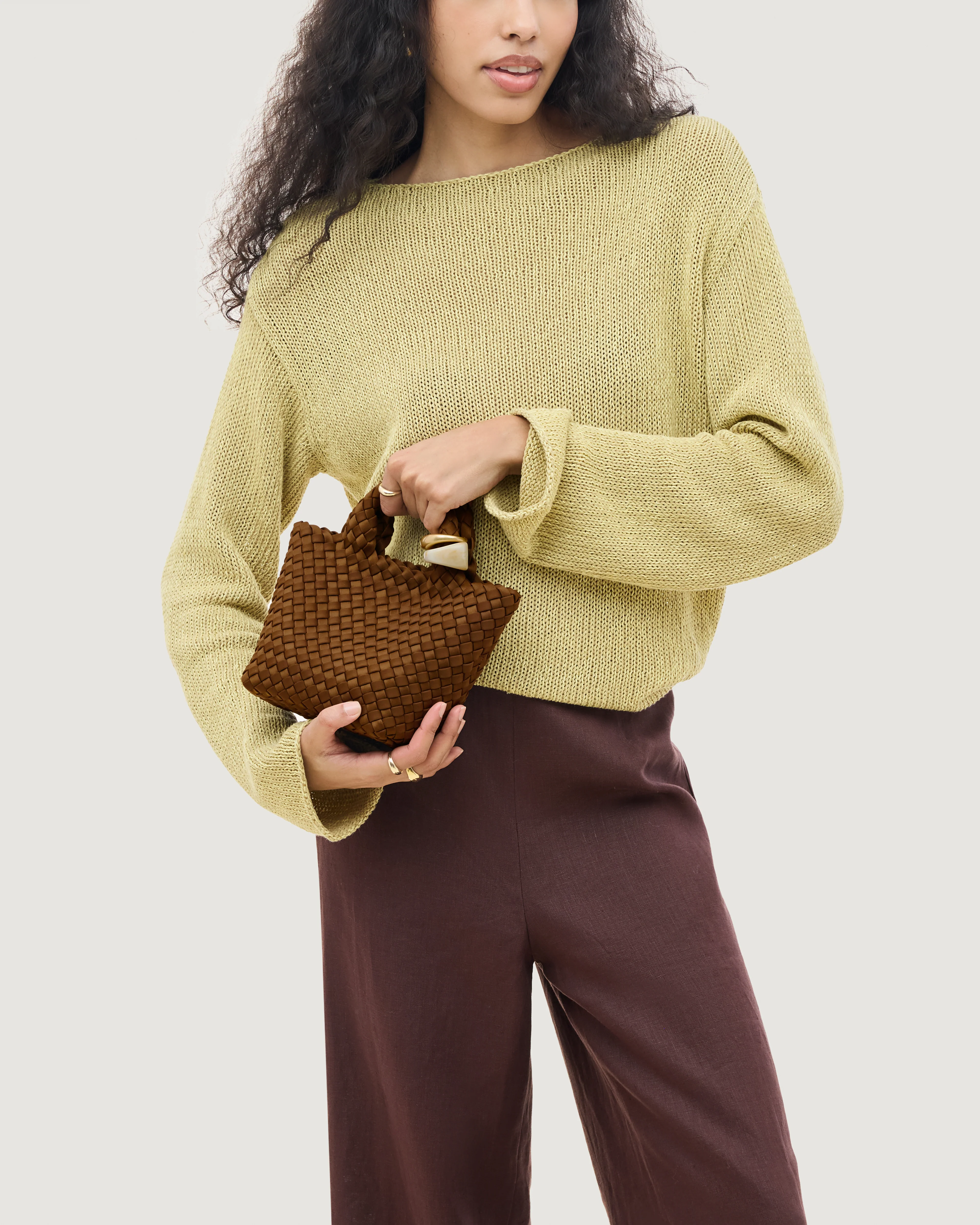St. Barths Petit Tote Beads | Teak - Image 5