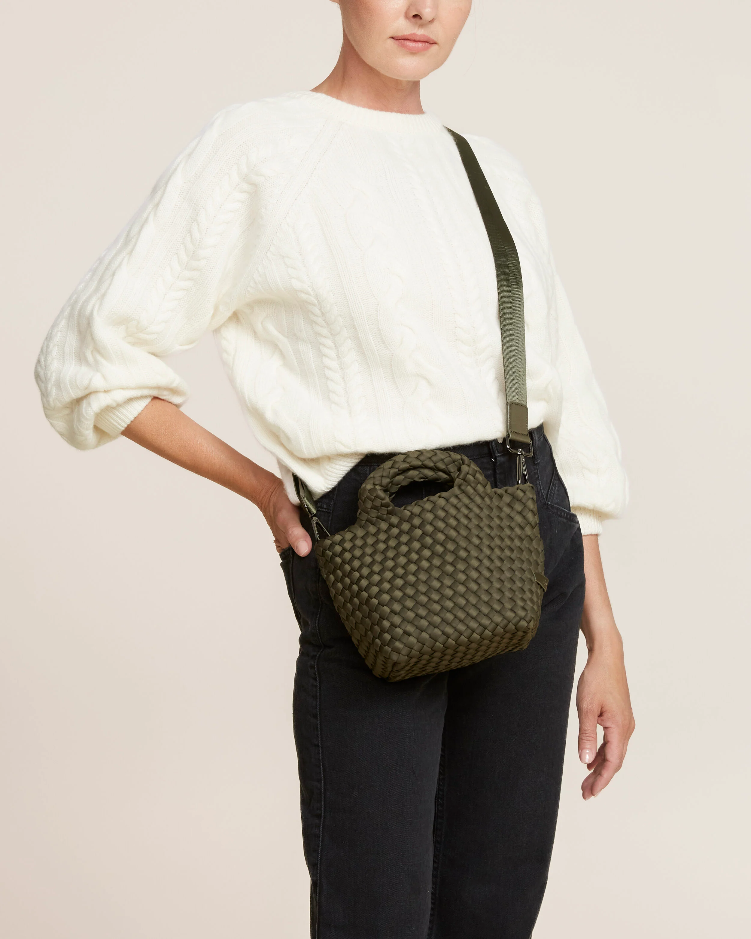 St. Barths Petit Tote | Olive - Image 5
