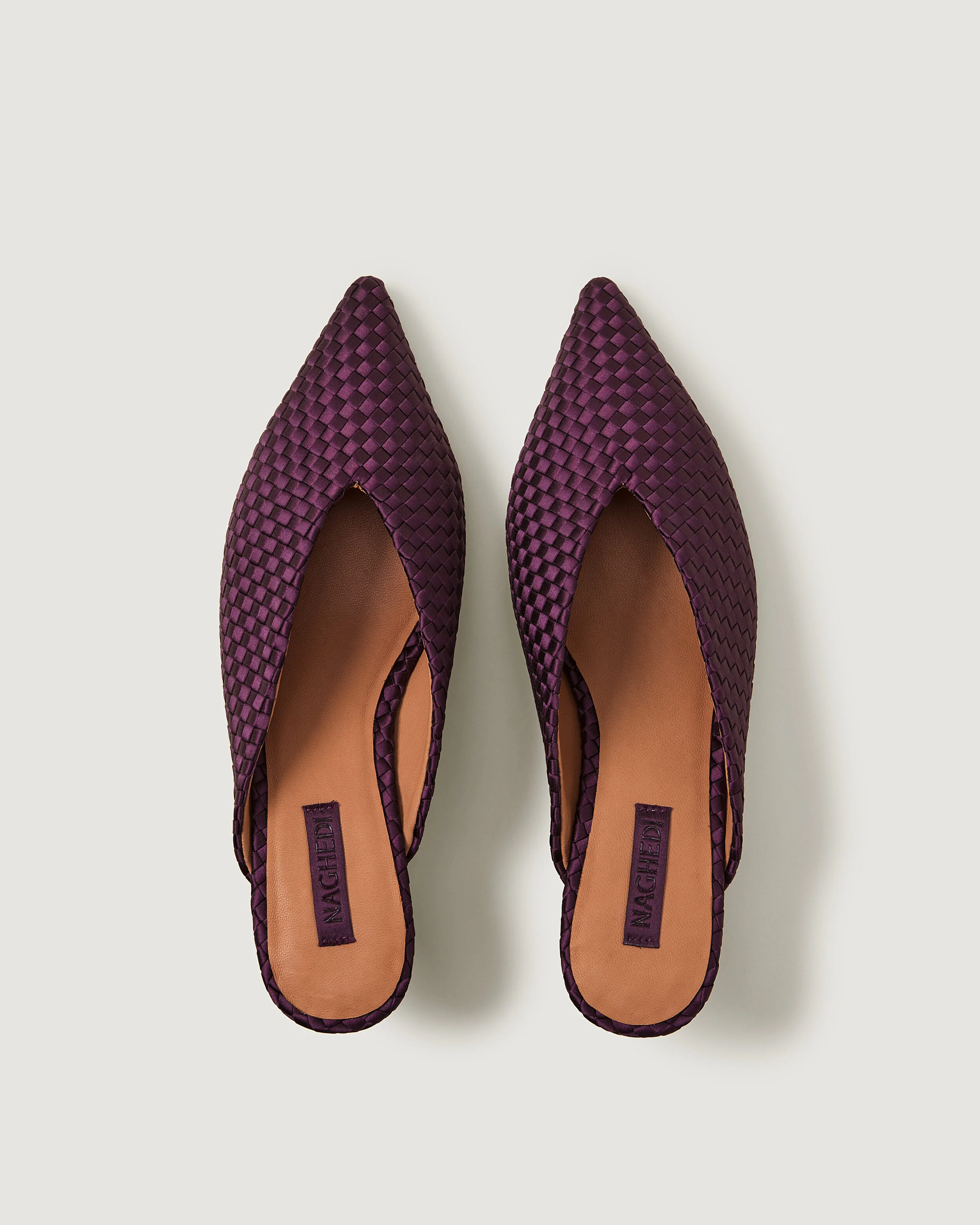 Strada Kitten Heel Satin | Currant - Image 3